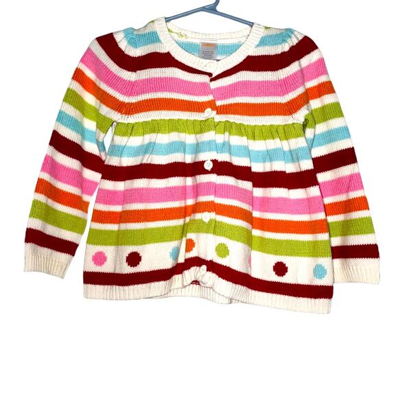 NWT Gymboree multicolor cardigan SZ 2T striped long sleeve - Picture 1 of 3